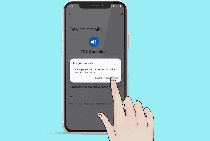 re-add tcl soundbar on android