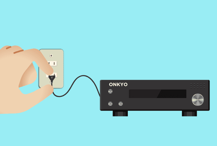 plug the receiver into a different outlet
