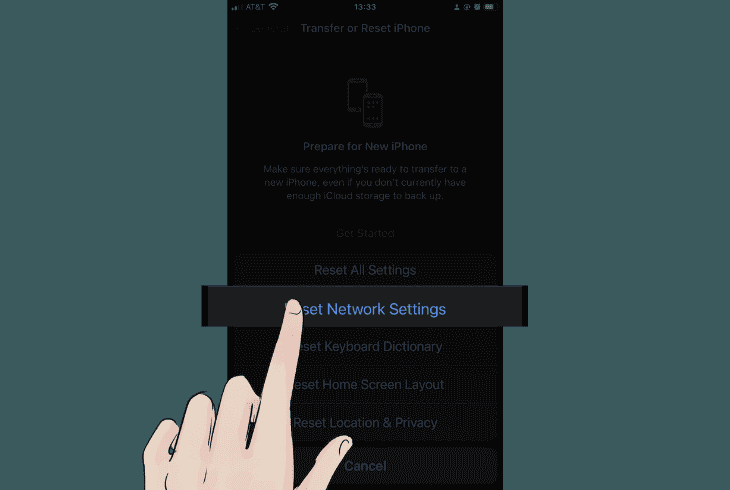 reset your smartphone’s network settings