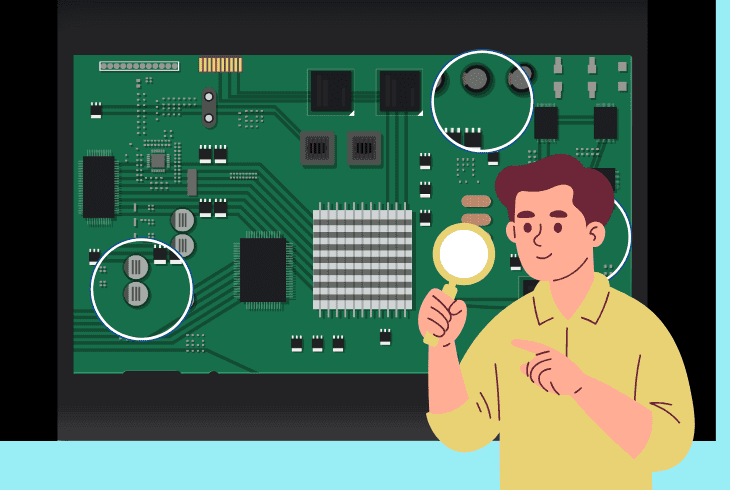 inspect the receiver’s internal capacitors (advanced)