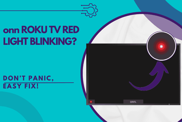 onn roku tv red light blinking