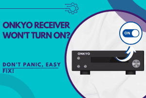 onkyo receiver won't turn on