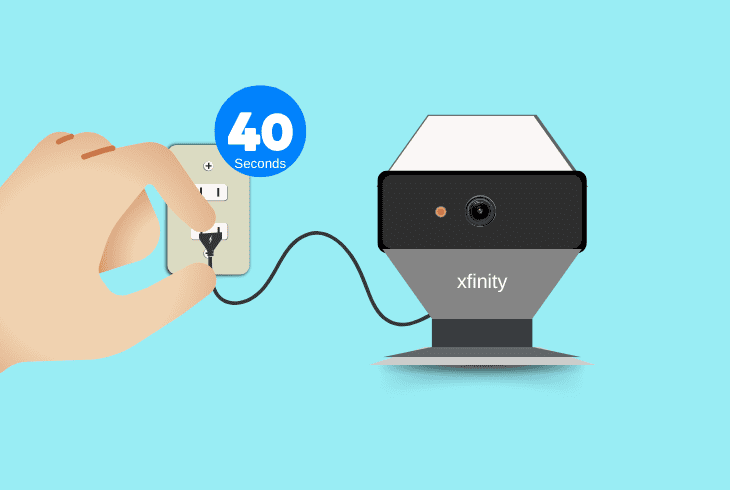 soft-reset the xfinity camera