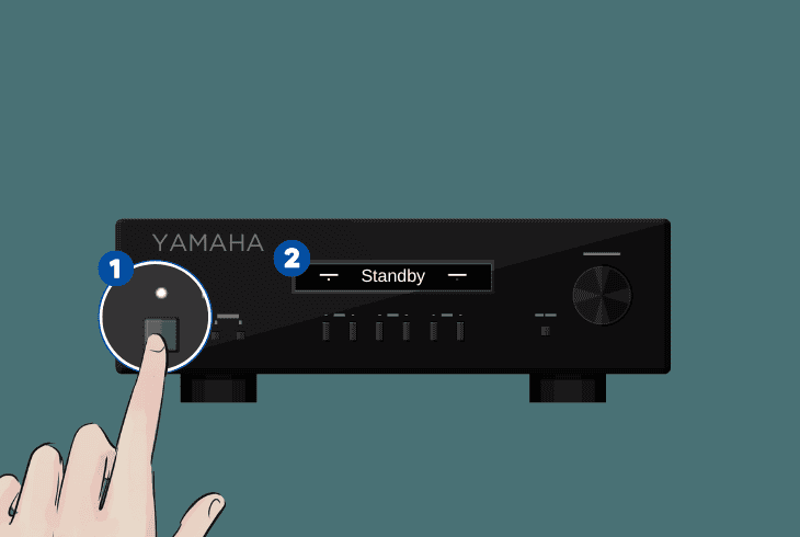 reset/reprogram the yamaha remote