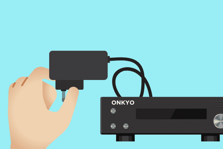 test onkyo with another a/c adapter