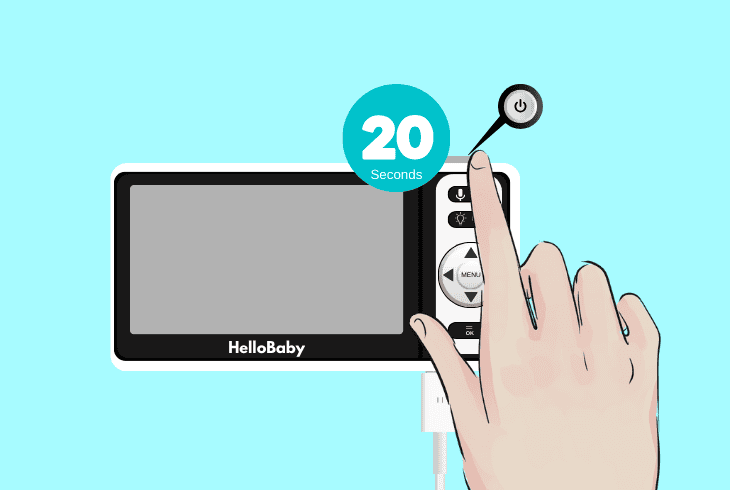 power reset the hello baby equipment