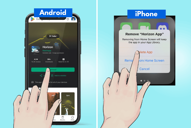 reinstall the meta horizon app