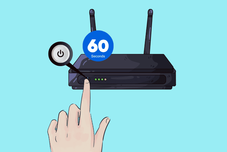 restart the wi-fi router