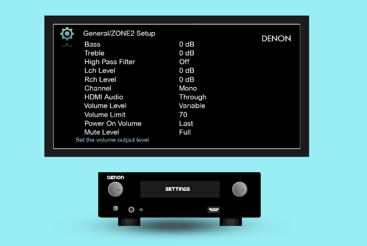 adjust the avr’s “volume limit range”
