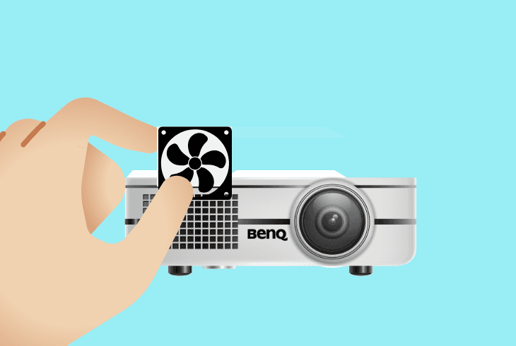 clean the projector’s blower fan