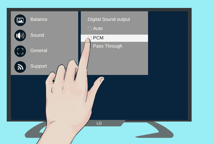lg tv audio format: