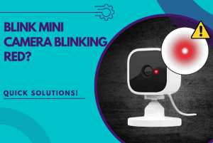 blink mini camera blinking red