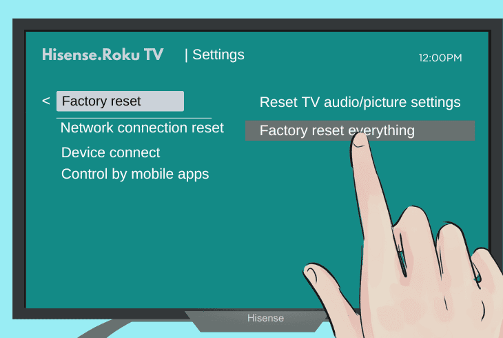 reset your roku tv to default