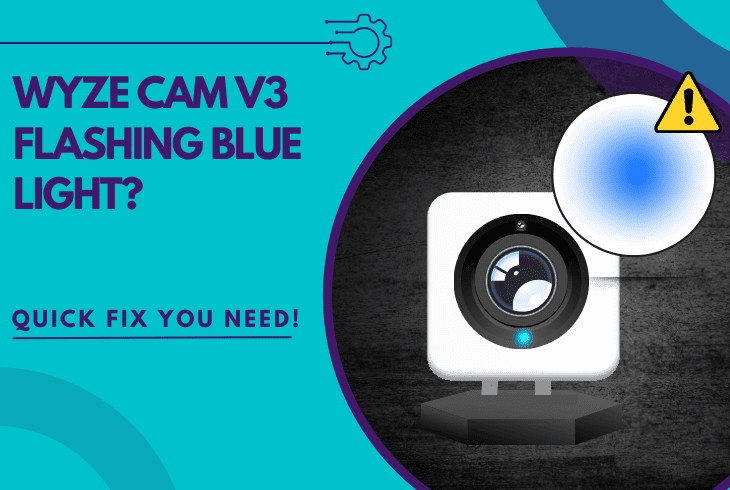 wyze cam v3 flashing blue light