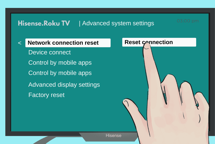 reset the hisense roku wi-fi