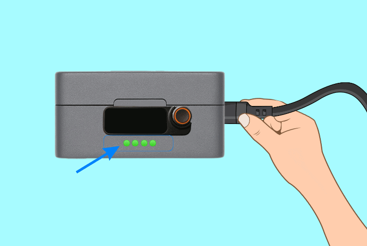 recharge the dji mic 2 equipment battery