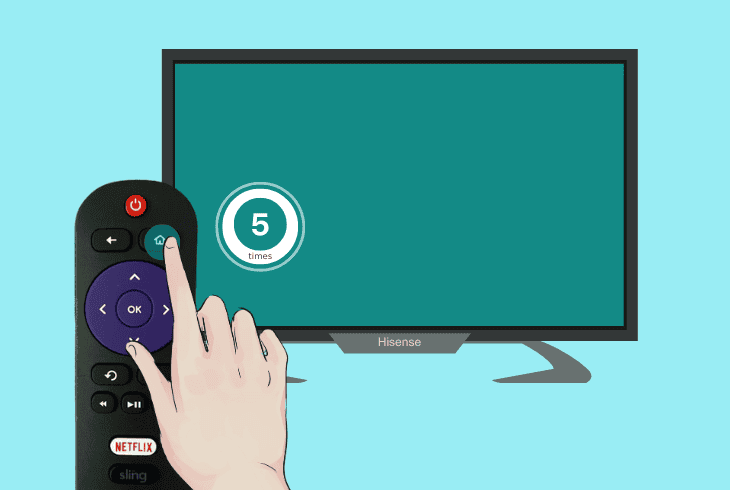flush the hisense roku tv cache