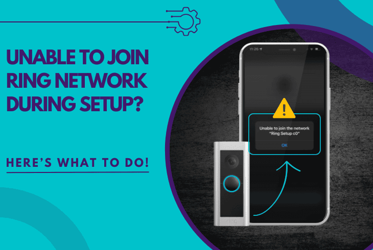 unable to join ring network during setup