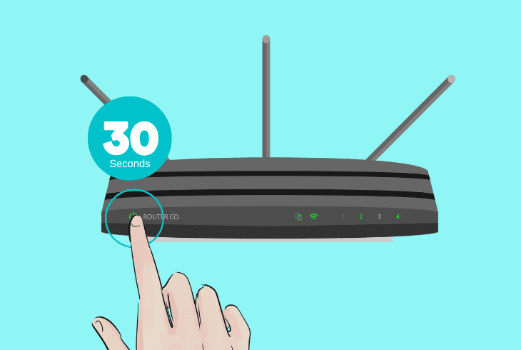 reboot the wi-fi router