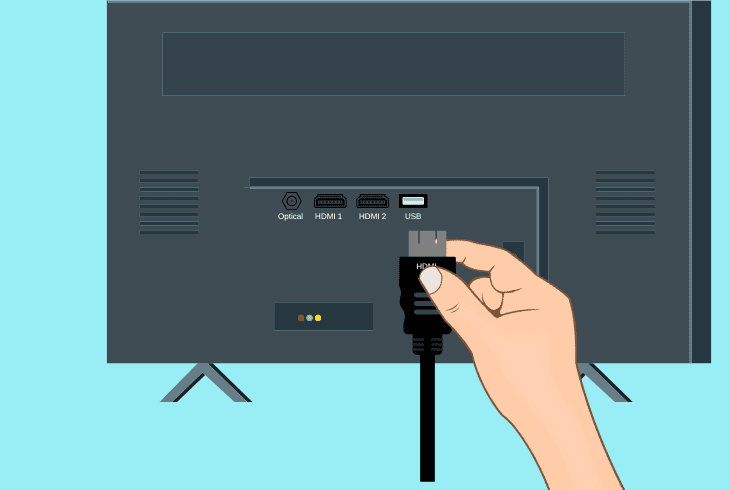 connect to a different hdmi input: