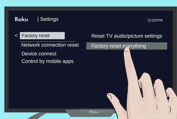 force os reset on roku ultra player
