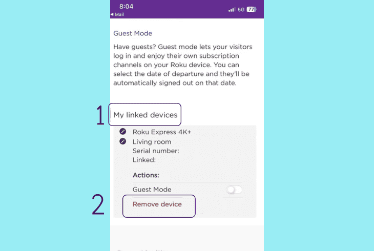 attempt to unlink the roku ultra profile