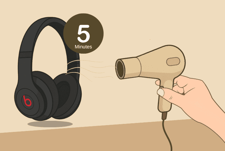 let your headphones dry up